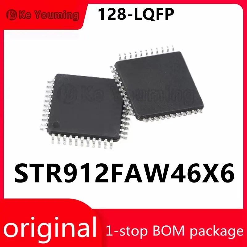 Integrated circuit (IC), embedded microcontroller, electronic components, str912faw46x6, 128-lqfp, 1PCs