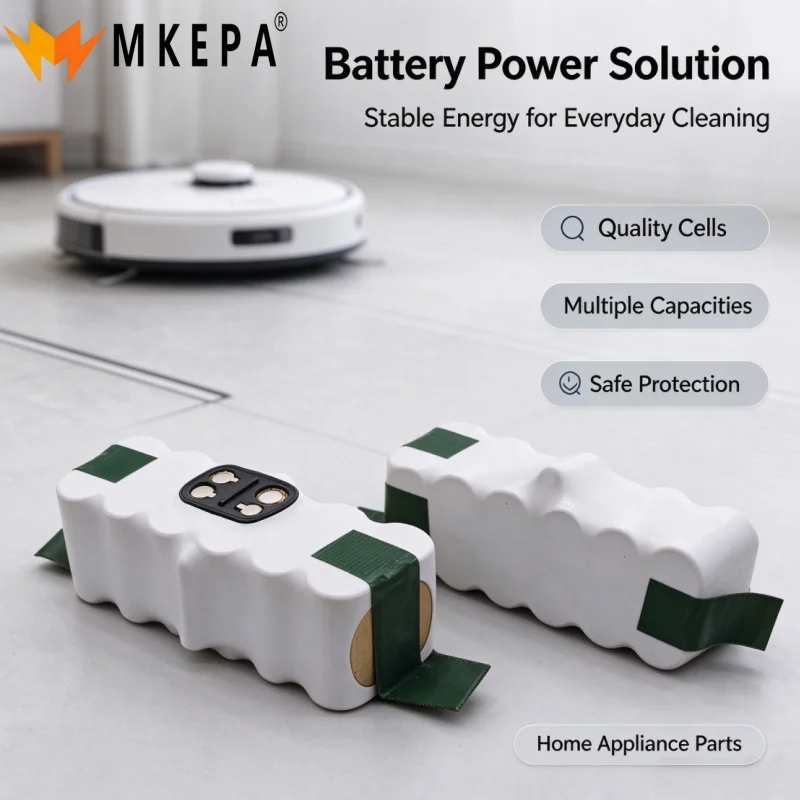 Robot Vacuum Replacement Battery 14.4V 4800mAh‑12800mAh Rechargeable Battery Fit for Roomba 500 600 700 800 900 630 631