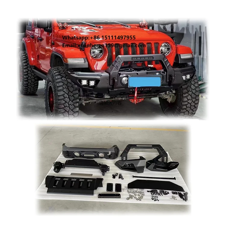 Spedking Auto Body System  4x4 Auto Accessories SISAIKE Front and Rear Bumper with Corner for Jeep Wrangler JT/JL
