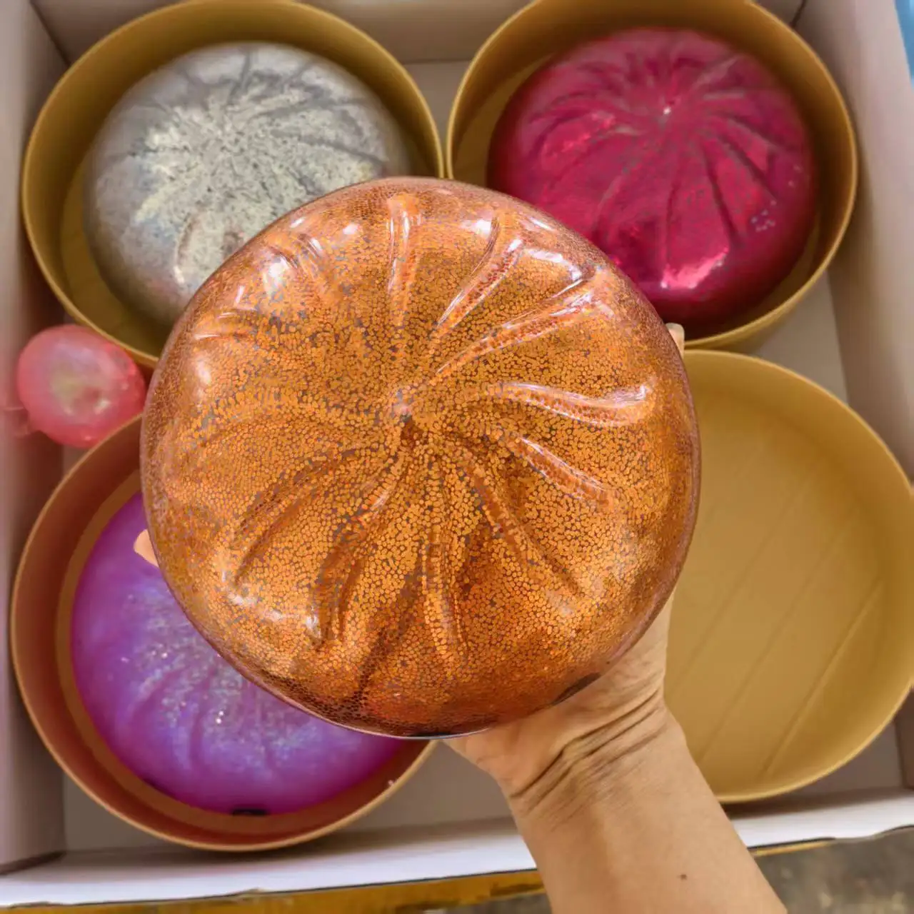 15cm Jumbo Dumpling W/Bead Squishy Big Bun Pinching Sensory Squeeze Toy for Stress Relief with Steamer Gift