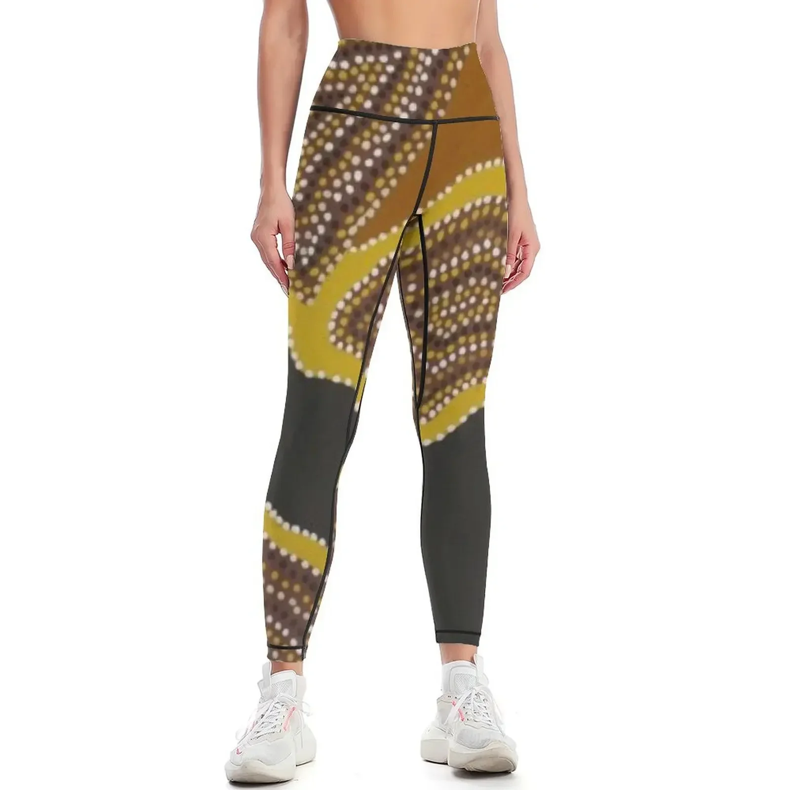 

Aboriginal dot Leggings Women's trousers gym womans legings for fitness Women's sportswear Womens Leggings
