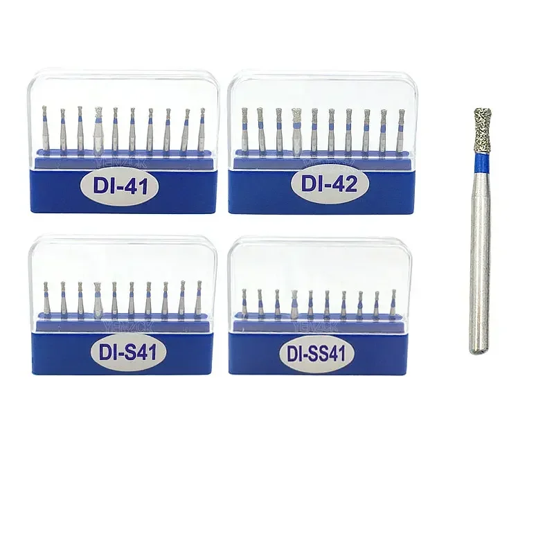 Dental Diamond Burs Drill FG 1.6mm Bur Double Inverted Cone Bur DI Series