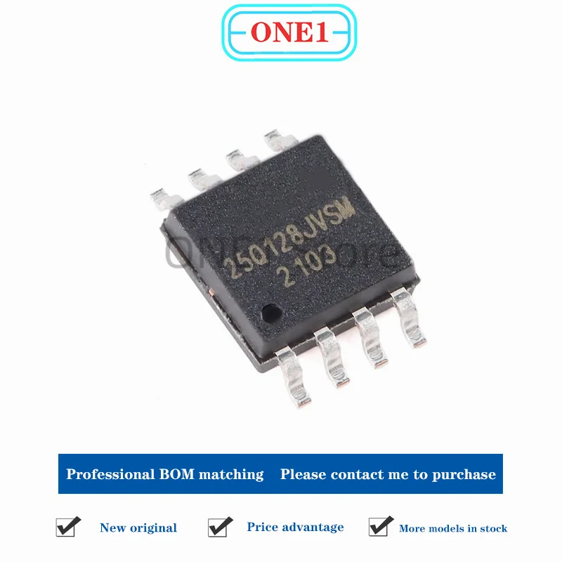 1PCS/lot New original W25Q128JVSIM SOIC-8 3V 128M-bit serial flash memory chip