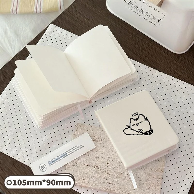 

Sleeping Cat Notebook Thick Blank Journal Student Portable Drawing Sketchbook for Daily Notes Office and Study Supplies