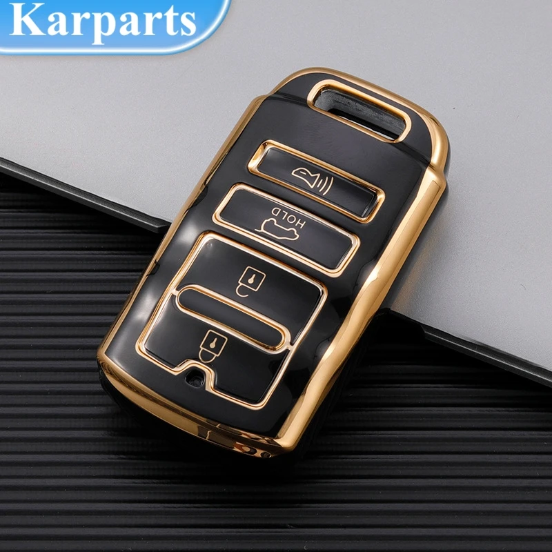 

4 Buttons TPU Shell Fob Holder For KIA Cadenza Sorento K3 K5 K7 K900 Quoris Car Key Case Cover Protector Keychain Accessories