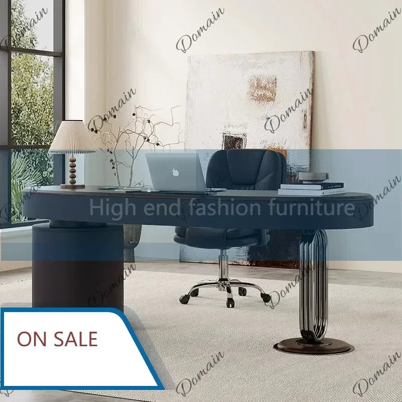 DF I Modern Storage Computer Desks Luxury Elegant Adult Notebook Gaming Desk Office Executive Wooden Escritorio Ordenador Furnit