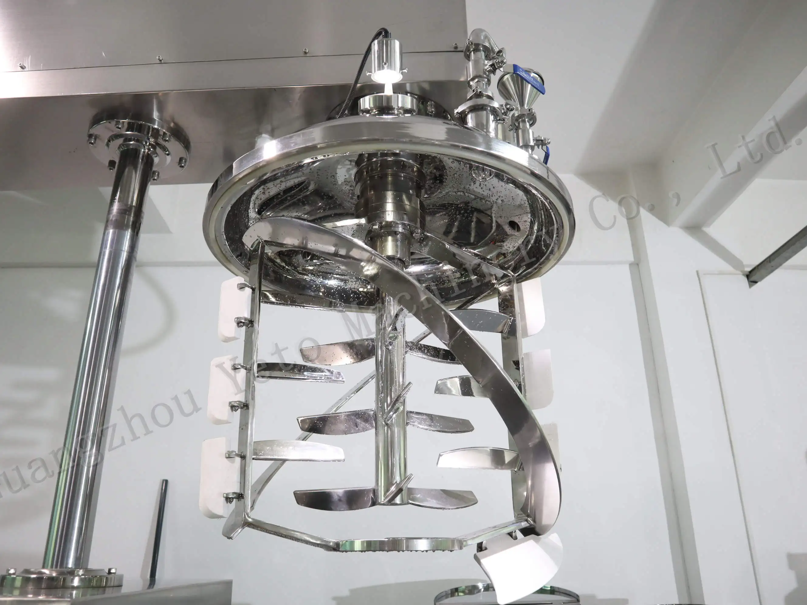 YETO 20L 50L 100L Stainless Steel Vacuum Homogenizer Mixer  Production Emulsifying Machine High Shear Mixer