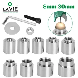 LAVIE Base del Router 20mm 25mm 30mm 8mm acciaio al carbonio argento 10mm 12mm 14mm 16mm 18mm Base della punta del Router per sfera di perline di Buddha