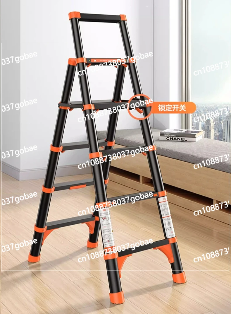 

Aluminum alloy household ladder folding telescopic herringbone ladder indoor multi-functional ladder
