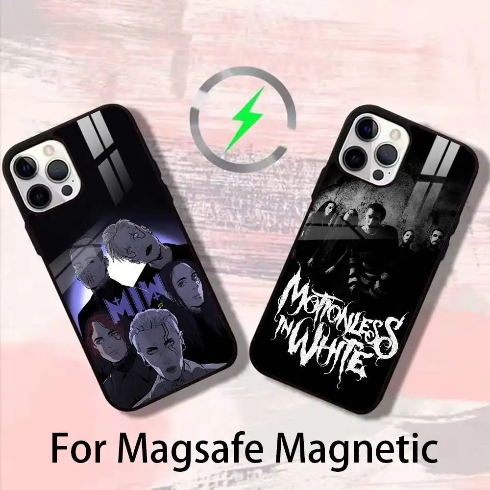 

MIW M-Motionless In W-Whites Phone Case For iPhone 17,16,15,14,13,12,Plus,Pro,Max For Magsafe Magnetic Wireless Charge