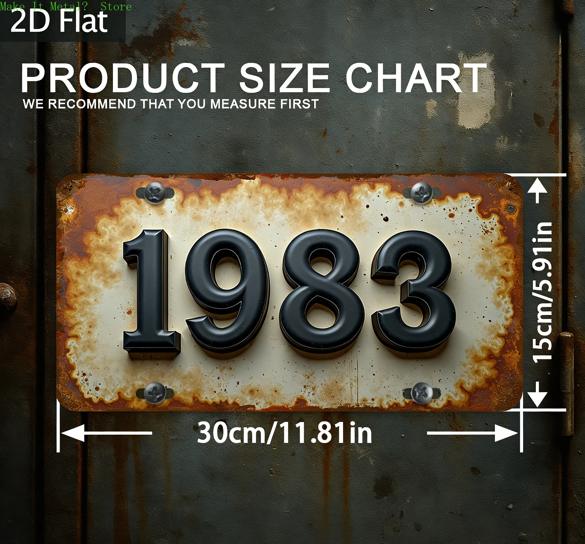 Vintage 1981 Rustic License Pl - огляд і ціна Vintage Collectible Plates