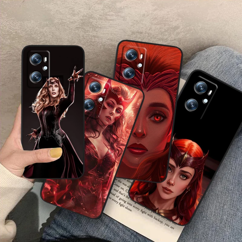 

Marvel Scarlet Witch For OPPO Find X6 X5 X3 A54S A5 A94 A16 A53S A57 A74 A72 A98 A78 A96 A9 5G Black Cover Phone Case