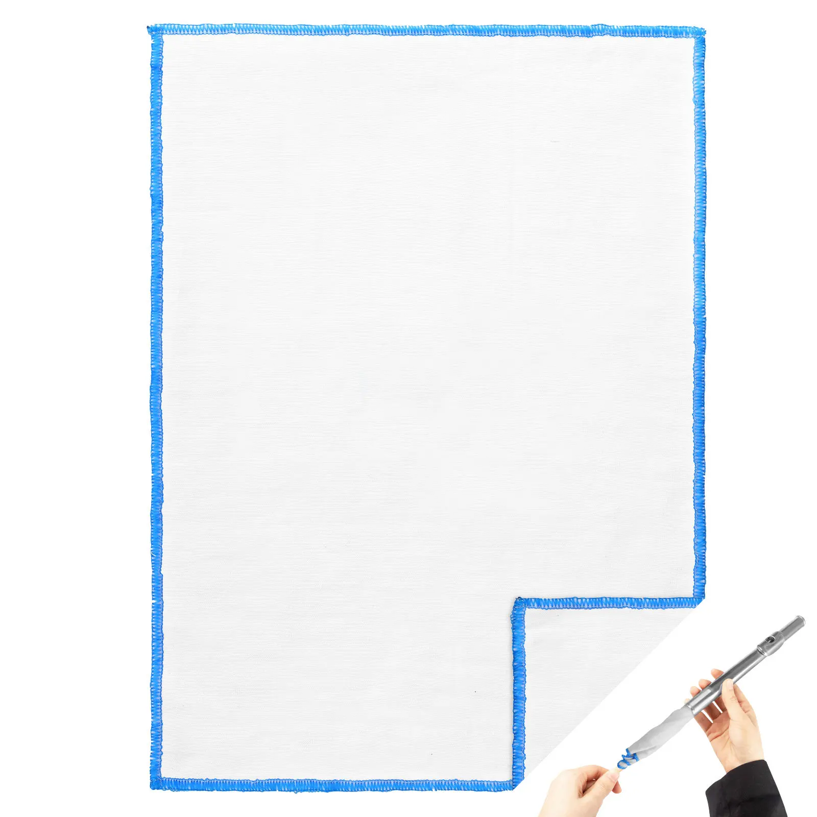 

1pcs Soft Tube Cleaning Cloth For Wind Instruments Flute Clarinet Saxophone Maintenance Cotton Gauze Fast Absorption Polish