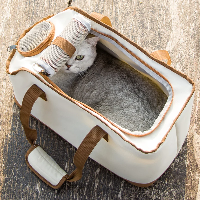 HOOPET Cat Carrier Bag Soft Small Dogs Travel Bags Portable Puppy Outgoing Backpack Breathable Shoulder Handle Bags Pet Supplies