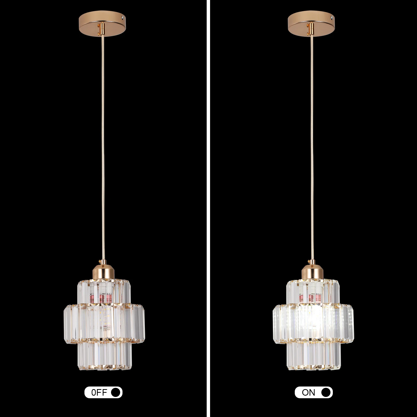 Led Crystal Pendant Light Green Chandelier Modern Hanging Ceiling Lamp Fixture Aisle Dining Room Kitchen Island Retro Home Decor