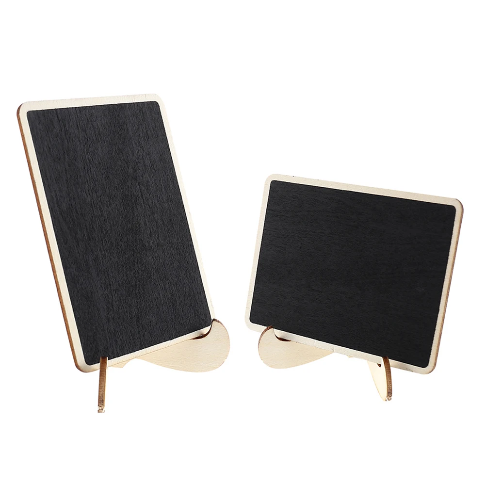 

16pcs Wooden Blackboard Display Signs Rustic Mini Chalkboards Message nament Easy Wipe Home Party Weddings Kids Crafts Signage