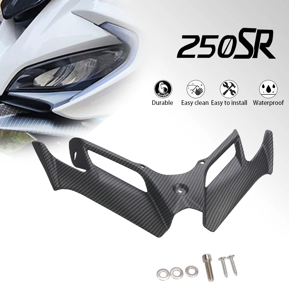 

250Sr Motorcycle Front Fairing Aerodynamic Winglets Side Spoilers Dynamic Wing Kit For Cfmoto 250SR 300SR 250 300 SR 2019-2024