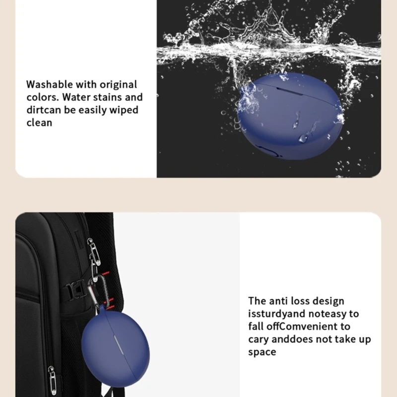 Casing Penyimpanan Headphone M17B dengan Kulit Lembut untuk Headphone Buds