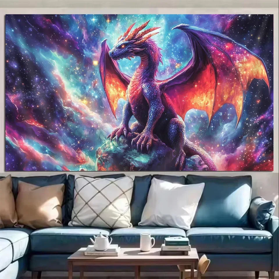 Purple Dragon Medieval Fantasy Animal DIY 5D Diamond Painting Animals Diamond Art Pintura Diamantes Diamond Nouveautés 2026