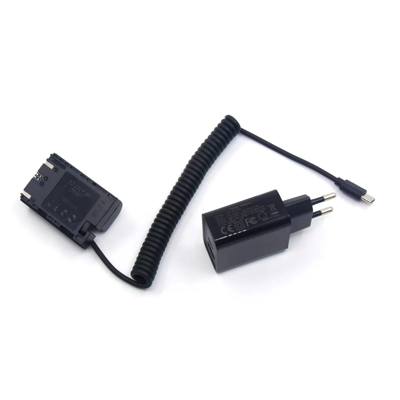 DR-E6 LP-E6 Fake Battery USB C Power Bank Cable&PD Adatper Charger For Canon EOS 5DII 5DS R 5D3 5D4 7D 60D 70D 80D 90D R6 Camera