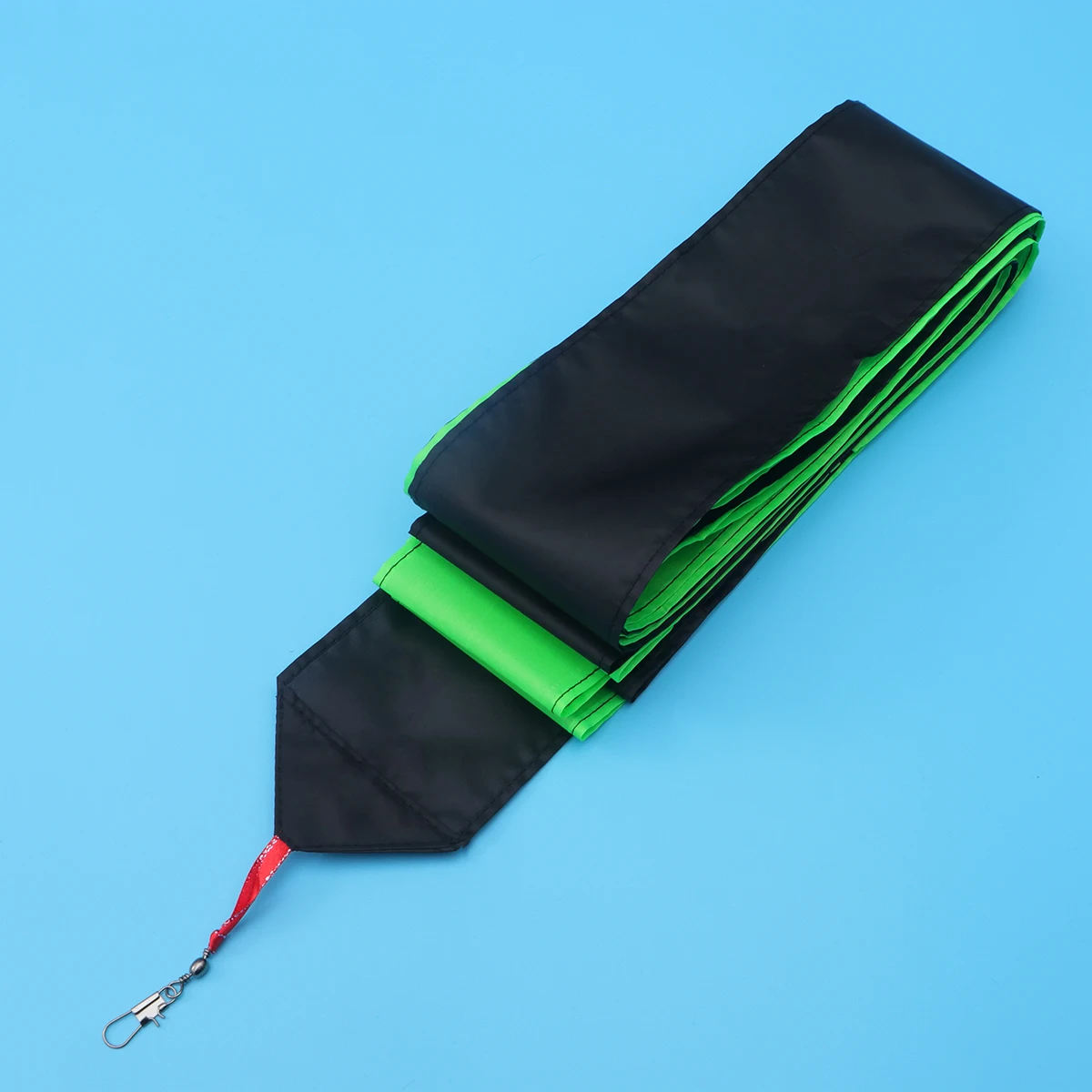 15M Kite Tail Buntes Streamer-Band, schwimmendes Drehen für Drachen, Outdoor-Flugzubehör, Grün