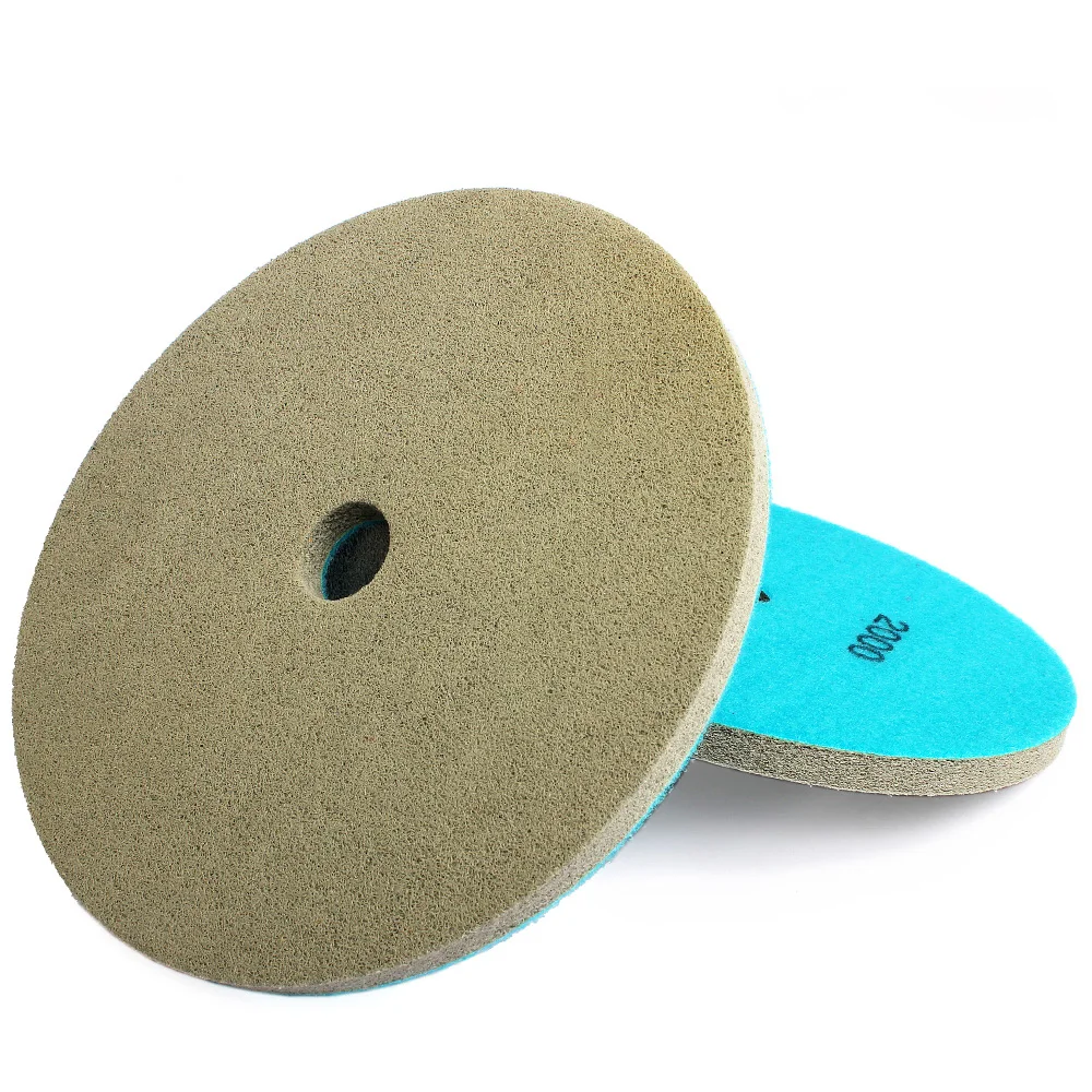 10inch Diamond Sponge Polishing Pads 100pieces Nylon Fiber Buffing Sanding Wheel Abrasive Cleaning For Artificial Stone Marble
