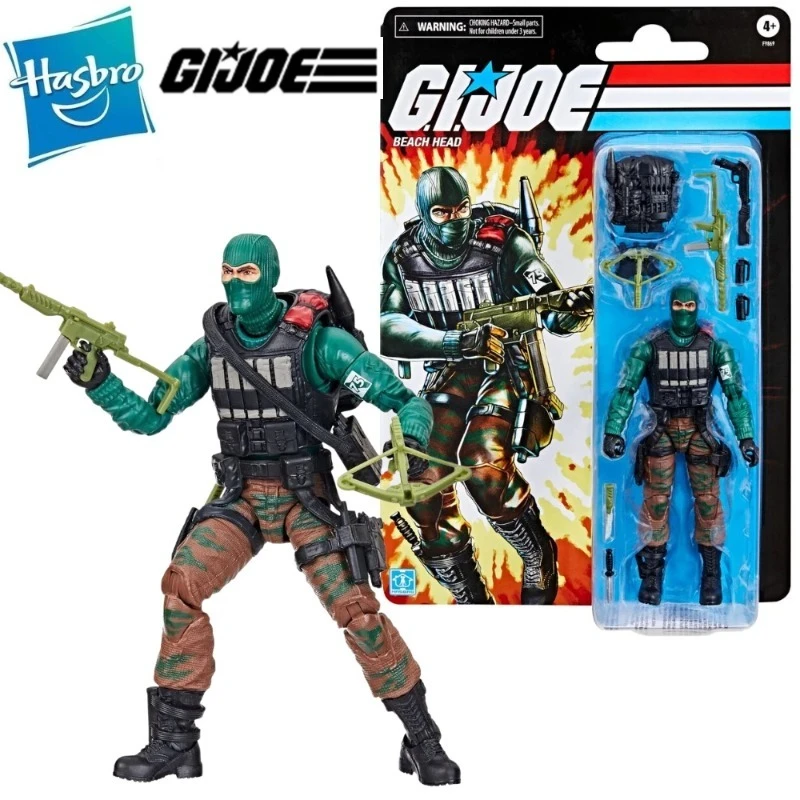 

Новый оригинальный G.I. Joe GI Joe Classfied Series Ретро Cardback 6 "Пляжная голова Фигурка Модель Игрушка Подарок для хобби