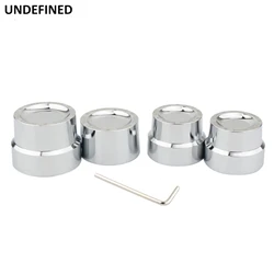 Motorcycle Aluminum Front Rear Axle Nut Cover For Harley Touring Road Glide Sportster Iron 883 Dyna Low Rider Softail Street Bob