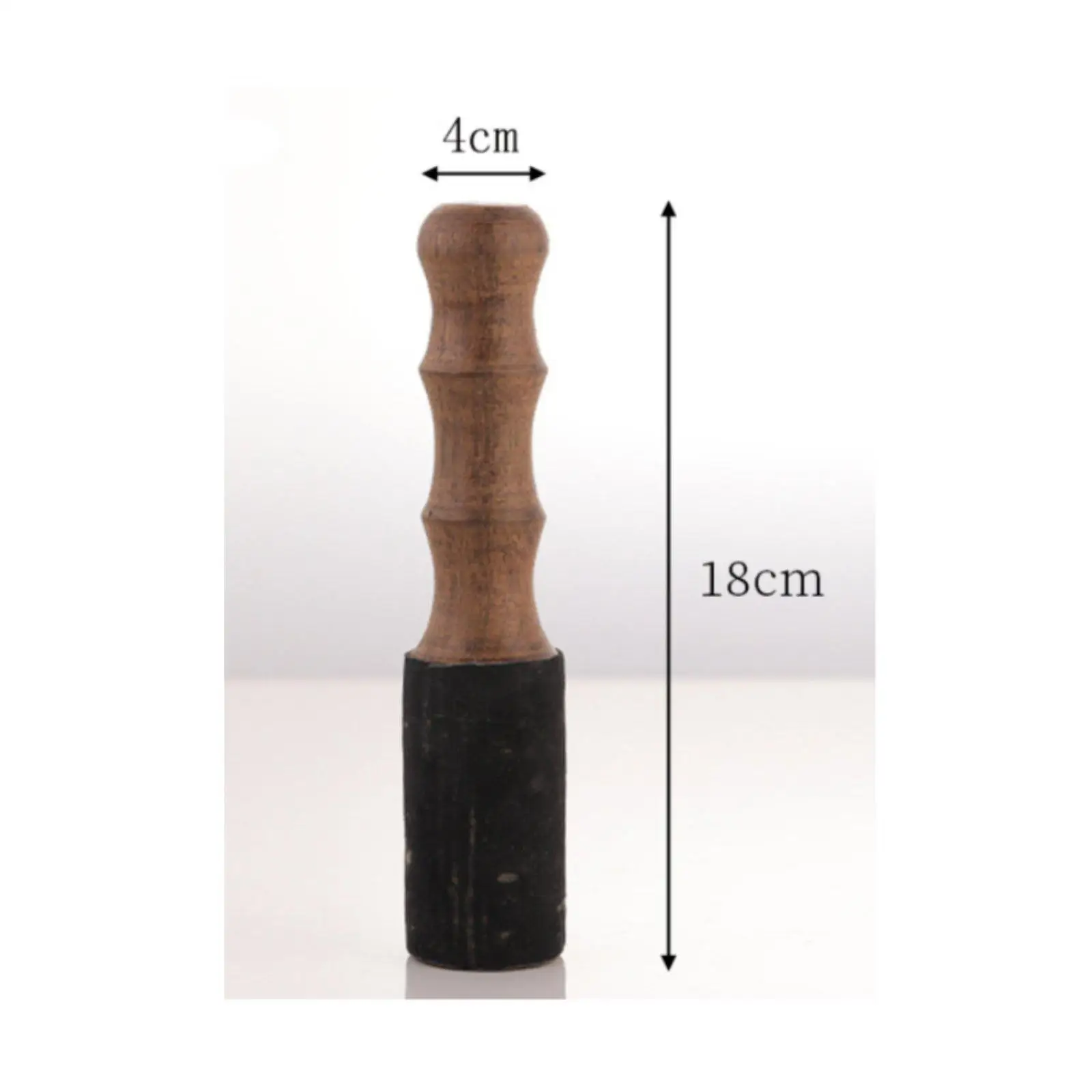 Solid Wood Singing Bowl Mallet Suede Head Meditation Striker Stick for Sound Therapy and Yoga