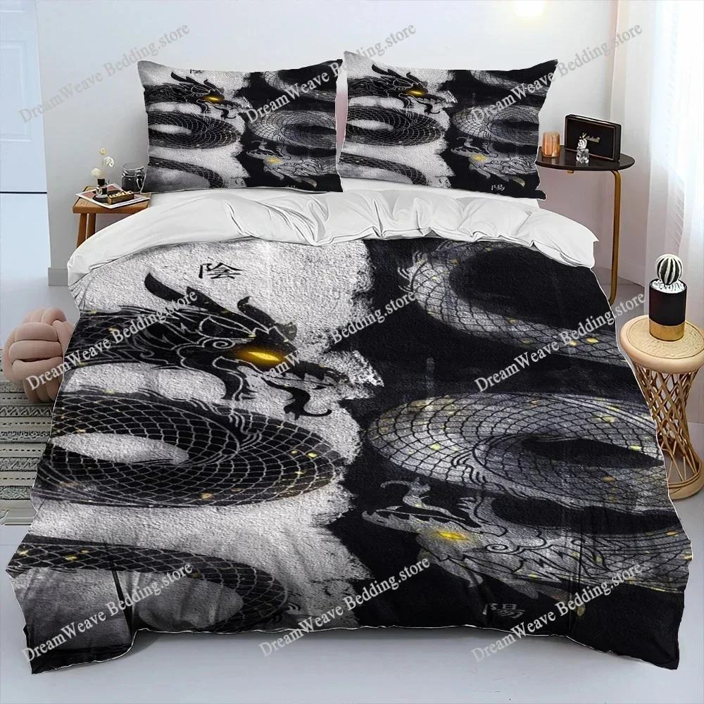 Dragon Bedding Halloween Magic World Gift Twin Bedding Set Comforter Set Bed Duvet Cover Double King Cover Home Textileextile592