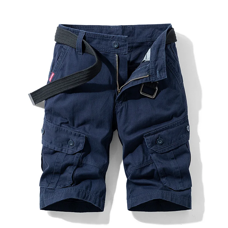 High Quality Men Cotton 100% Cargo Shorts New Summer Man Multi Pockets Casual Shorts Jogger Sportswear Pants Male Shorts Pants - Image 2