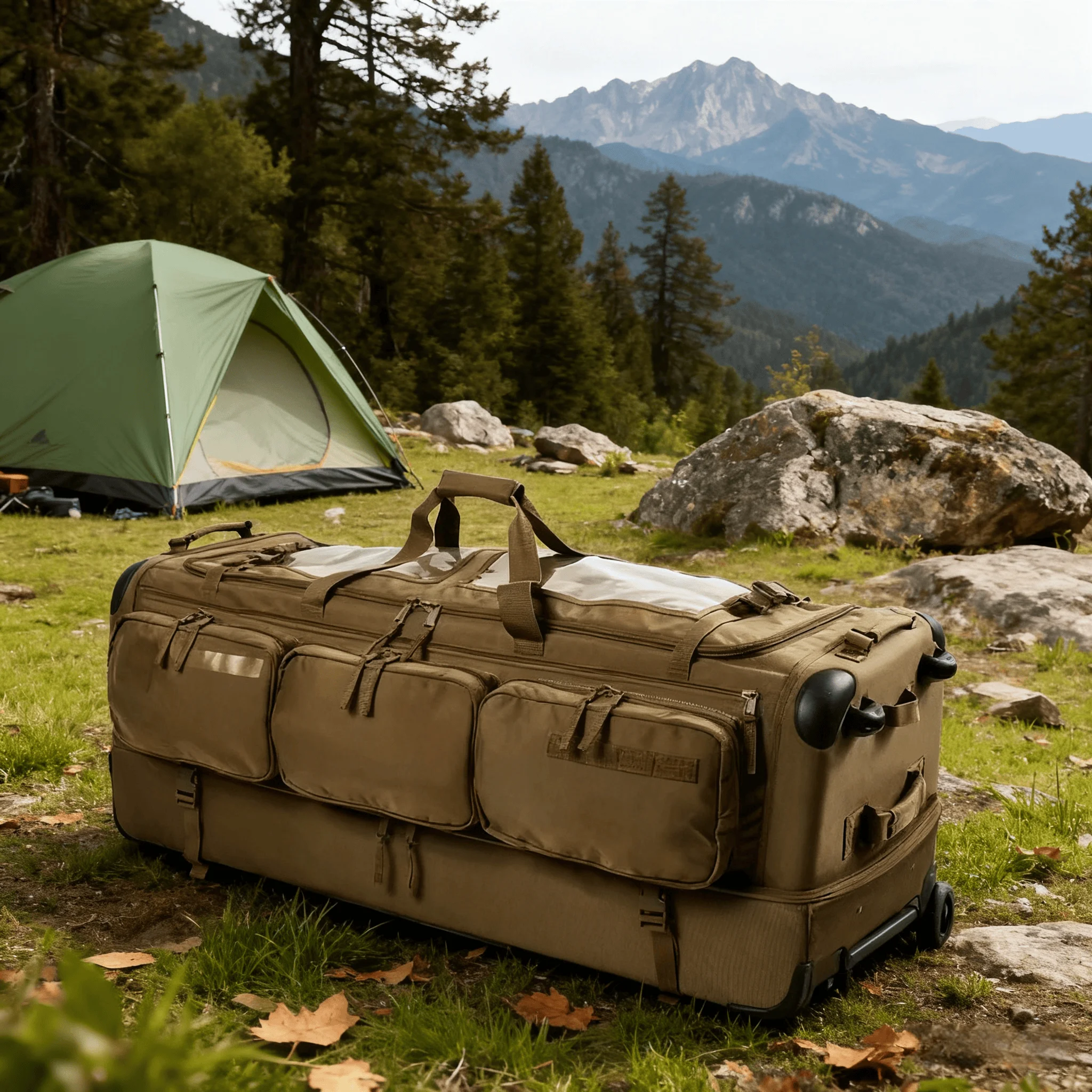 

Тактический прочный универсальный чемодан на колесах для активного отдыха, многофункциональный износостойкий портативный багаж для ручной клади