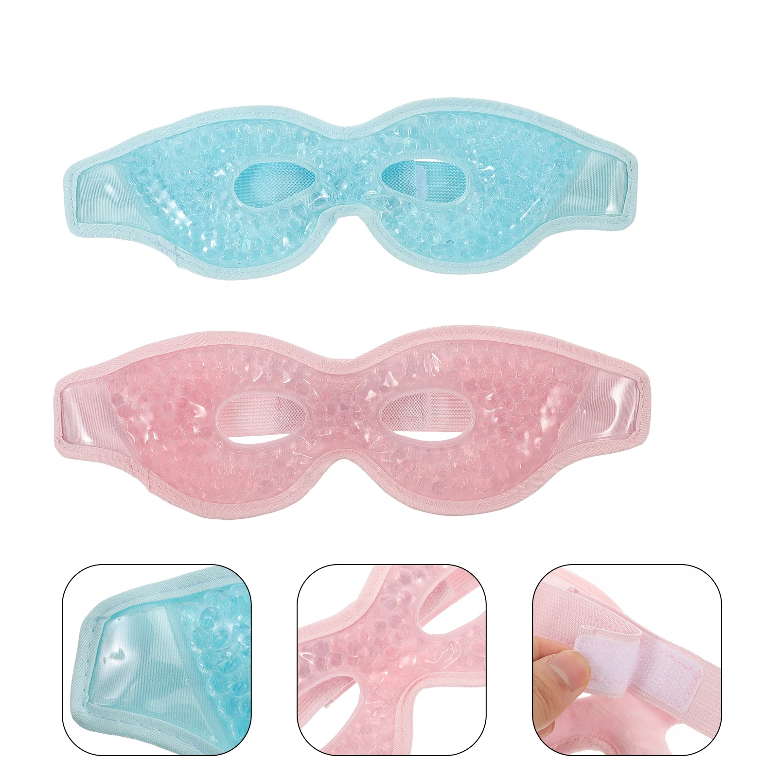 

2 шт. многоразовые крышки для глаз для охлаждения глаз, пакеты со льдом для путешествий и встреч, холодный пакет для взрослых, охлаждающие пакеты