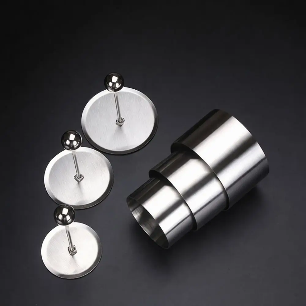 Stainless Steel Mousse Mold Square Rice Ball Maker Cheese Press Ring Kitchen Baking Utensils Pastry Shaping Decor Tool