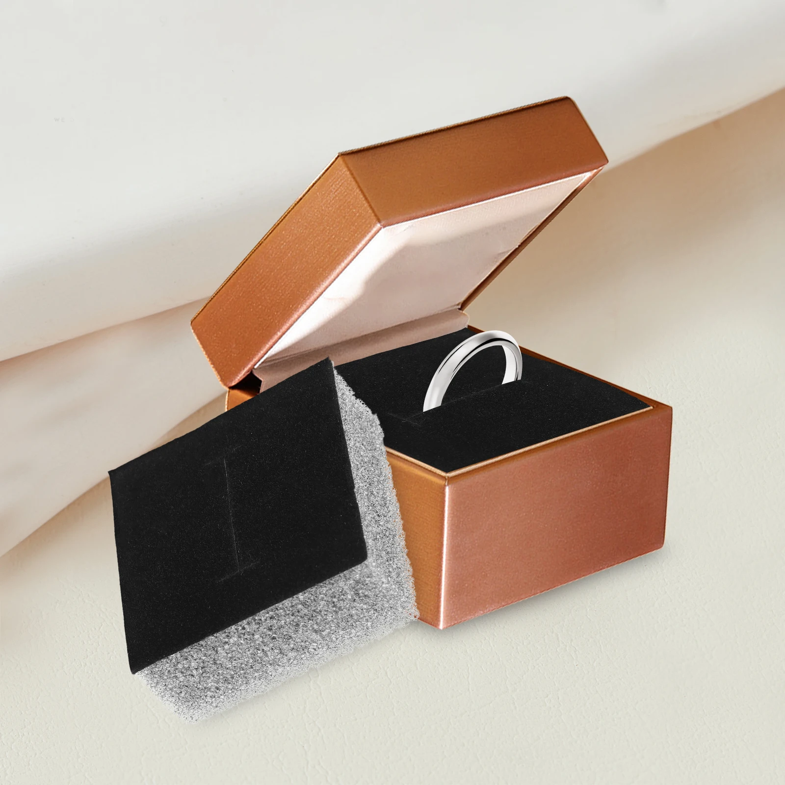 

30pcs Black Sponge Inserts for Jewelry Box Lining Ring Earrings Holder Organizer 5x5 Display Case Storage Solution