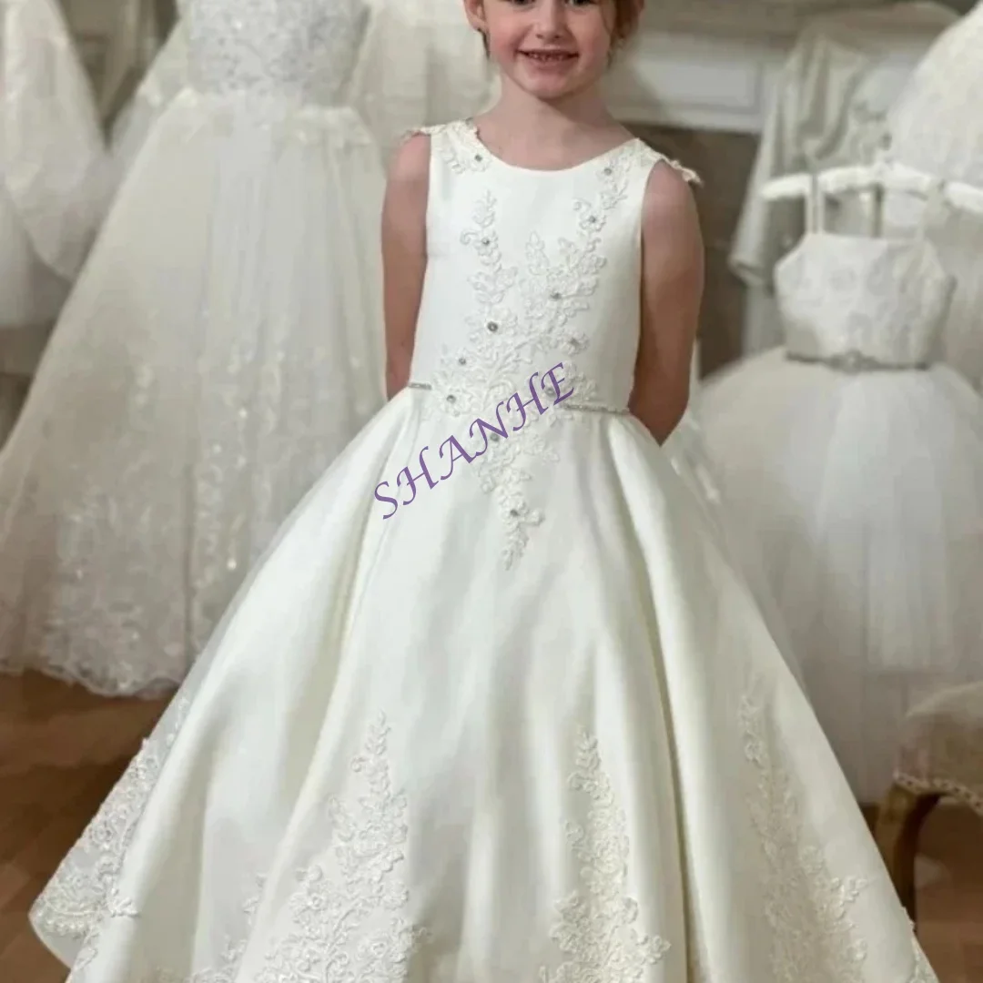 فساتين حفلات للفتيات من التول الوردي الفاخر المخصص لالتقاط الصور، خرز مخصص للأطفال، فساتين حفلات أعياد الميلاد، ريش للأطفال، دكتور