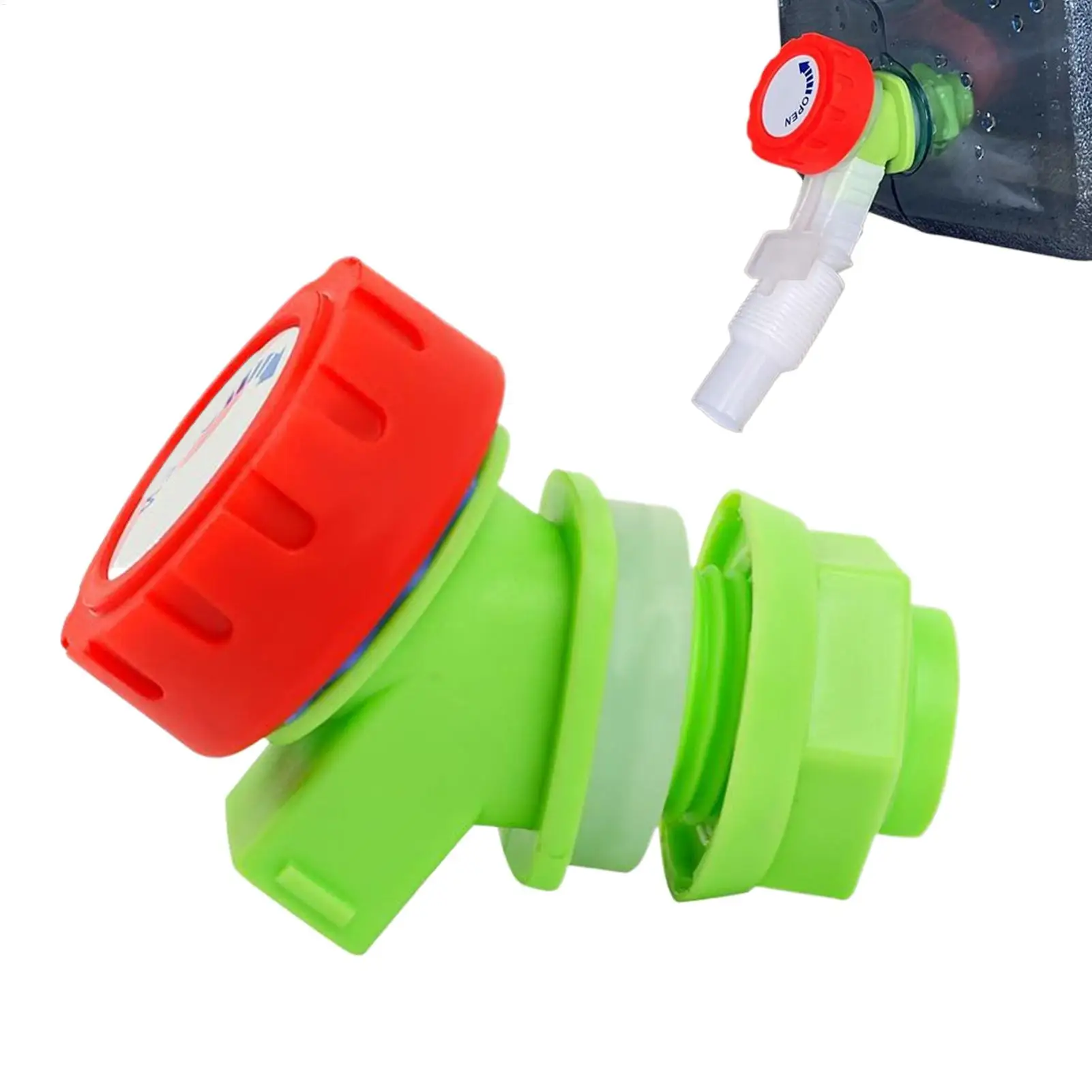 

Plastic Bibcock Drinking Water Bucket Water Valve Faucet with Extension Tube Knob Wine Bottle Water Nozzle
