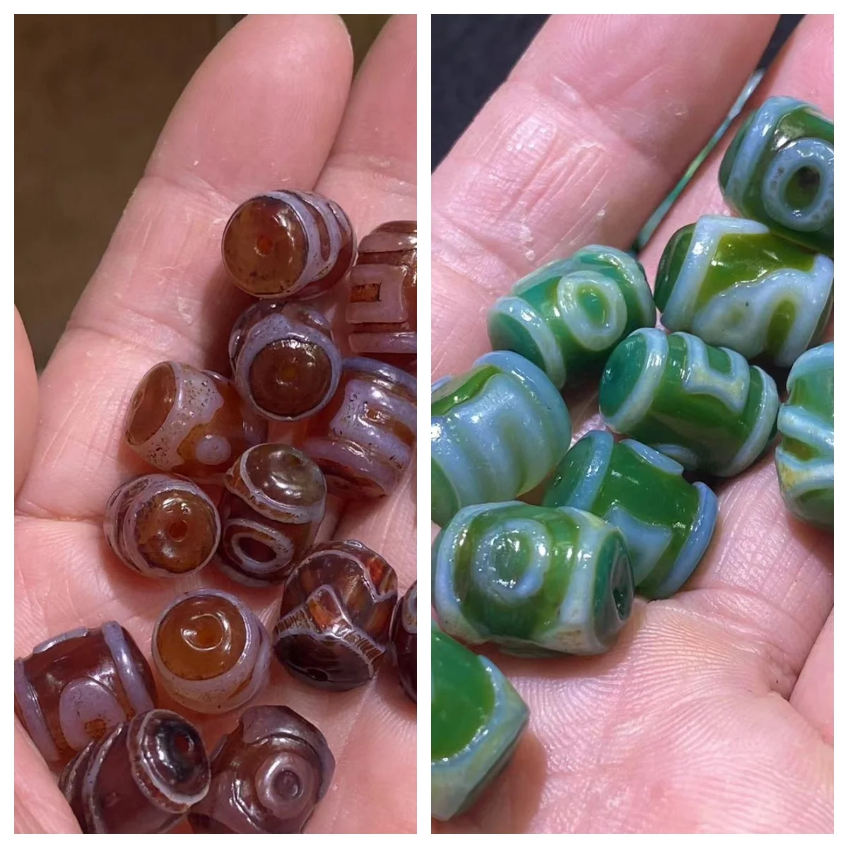 10pcs/lot Limited time discounts Premium variety Ethnic style Weathering of old material Tibetan agate dzi beads wholesale