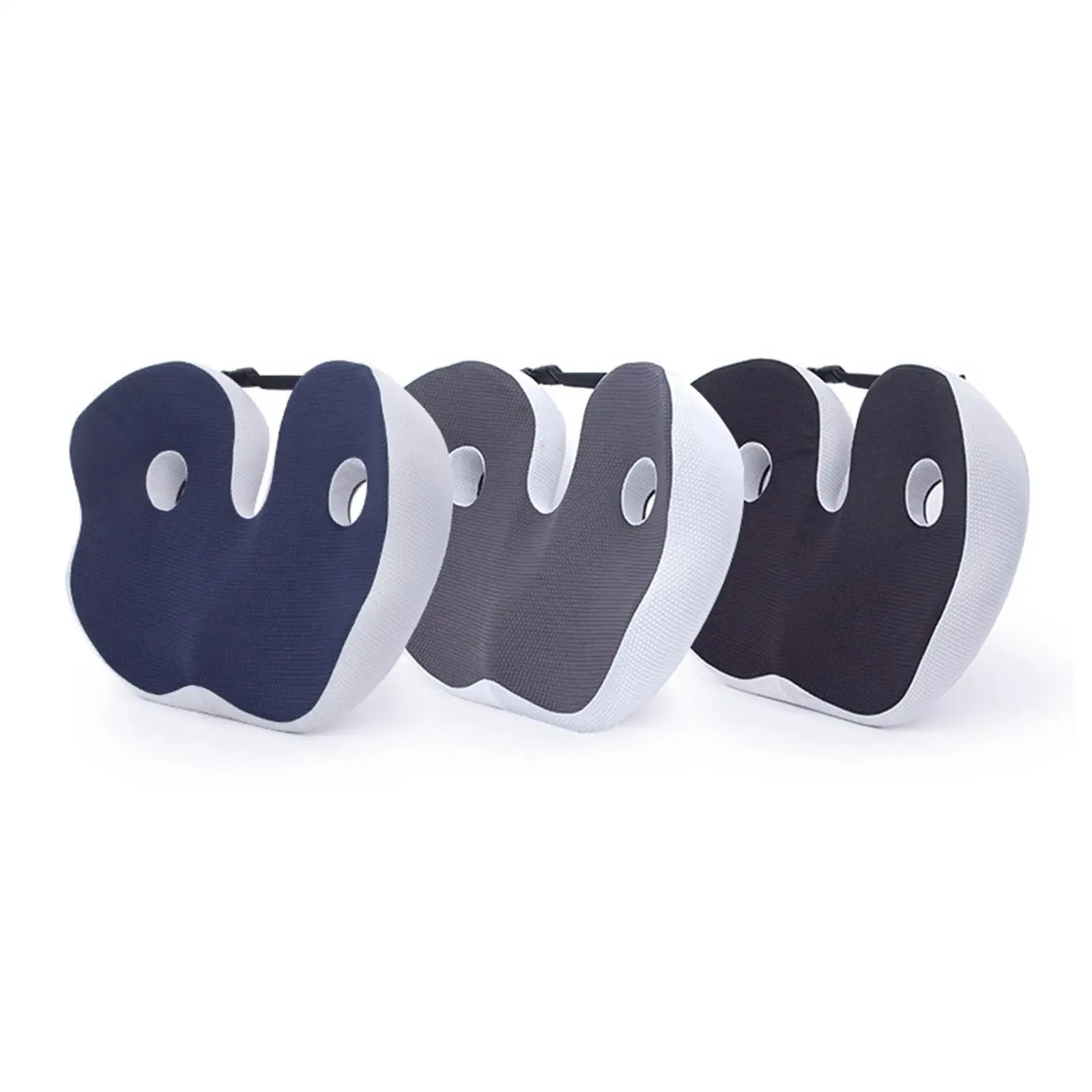 Breathable Seat Cushion Memory Foam Donut Tailbone Cushion Orthopedic Support for Home Office Seating