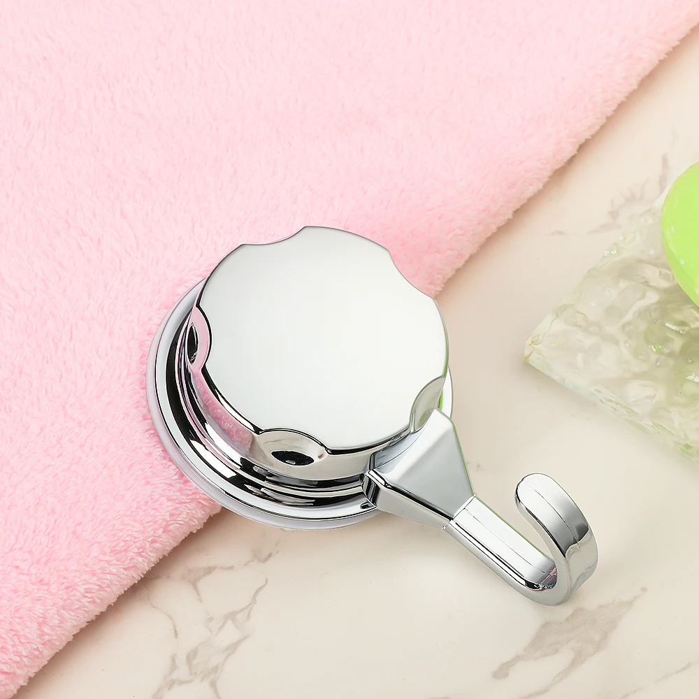 1PC Bathroom Kitchen Removable Vacuum Suction Cup Hooks Robe Towel Holder Hook Home Daily Accessories