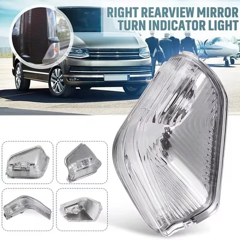 For VW Crafter 2006-2017 Car Rearview Wing Mirror Indicator Lamp Lens Cover Trim Auto Turn Signal Light Decor Exterior Parts