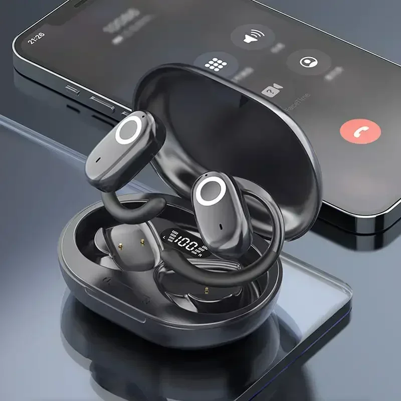 

Surround Sound Open OWS Bluetooth Headset Display High Sound Quality 3D Wireless Waterproof Earphones Intelligent Digital