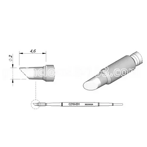 

For JBC C210-031 Cartridge Chisel Soldering Tip for Pencil T210-A