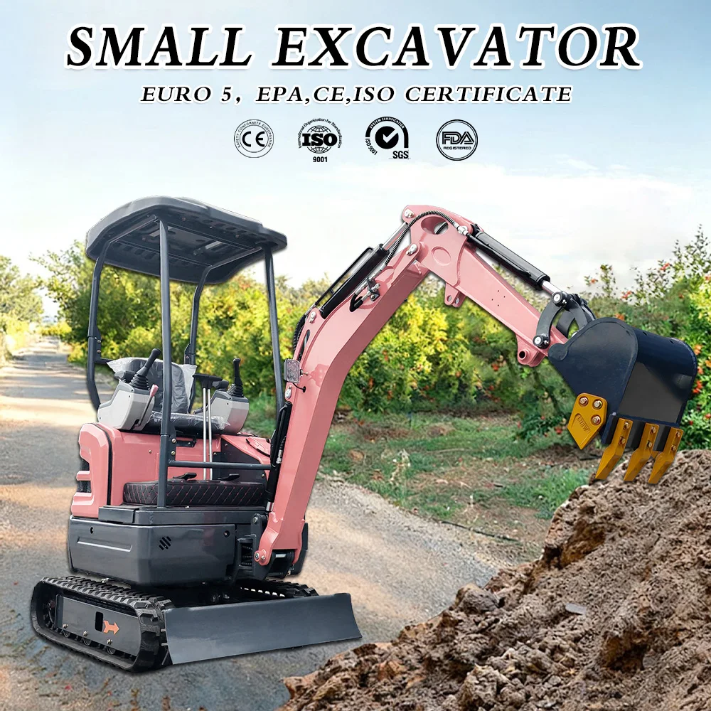 

1.8 Ton Mini Excavator For Orchard Farm Wholesale 2 Ton Micro Digger Crawler High Quality Customized Small Excavator For Kubota