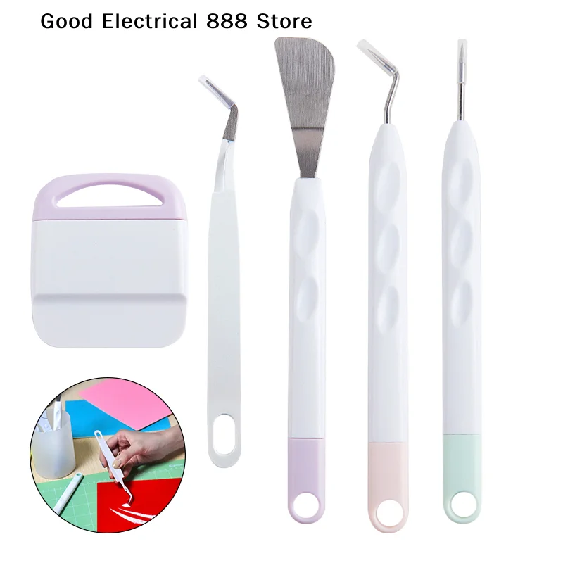 

【GE】1PC 6 Styles Vinyl Weeding Tools Weeding Tool for Vinyl with Hook Weeder Piecing Tool Vinyl Starter Tool Kit for Cricut Joy