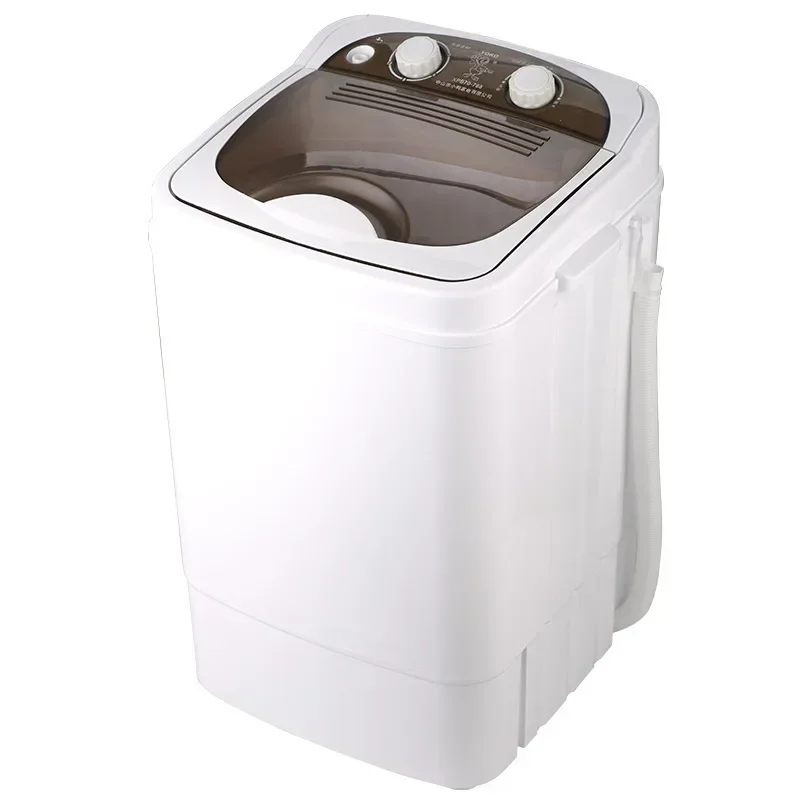 7.0kg single-barrel single-cylinder mini washing machine with dewatering and semi-automatic washing with draining factory outlet