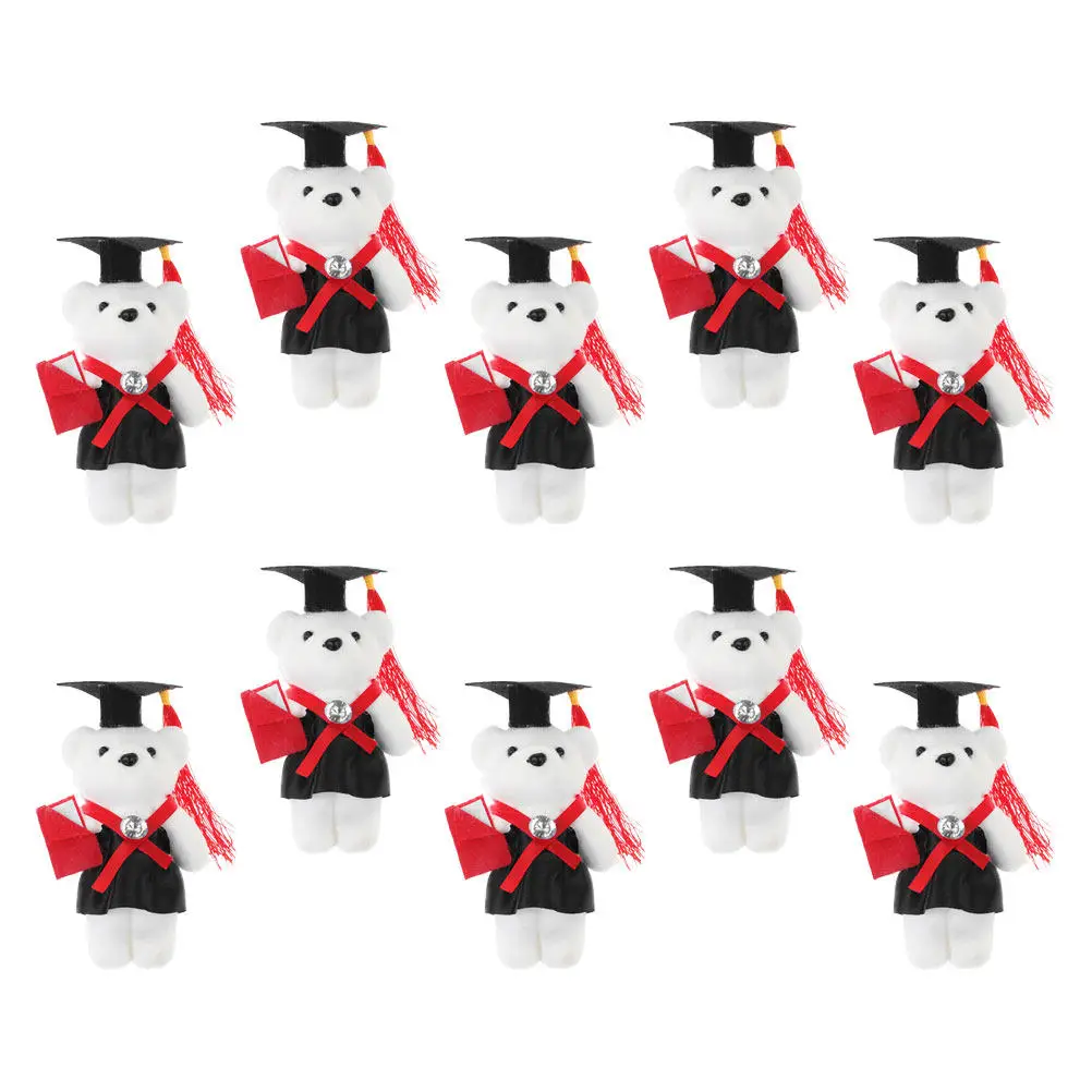 

Набор из 10 мягких плюшевых мишек-докторов для выпускников школ и университетов, сувенир на выпускной церемонии