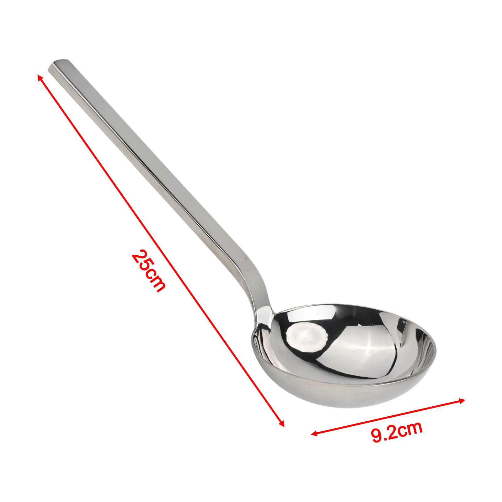 

Heat-Resistant Spoon Thickened Spoon Head Dining Table Rust-Resistant Material Long Handle Spoon Polished Finish