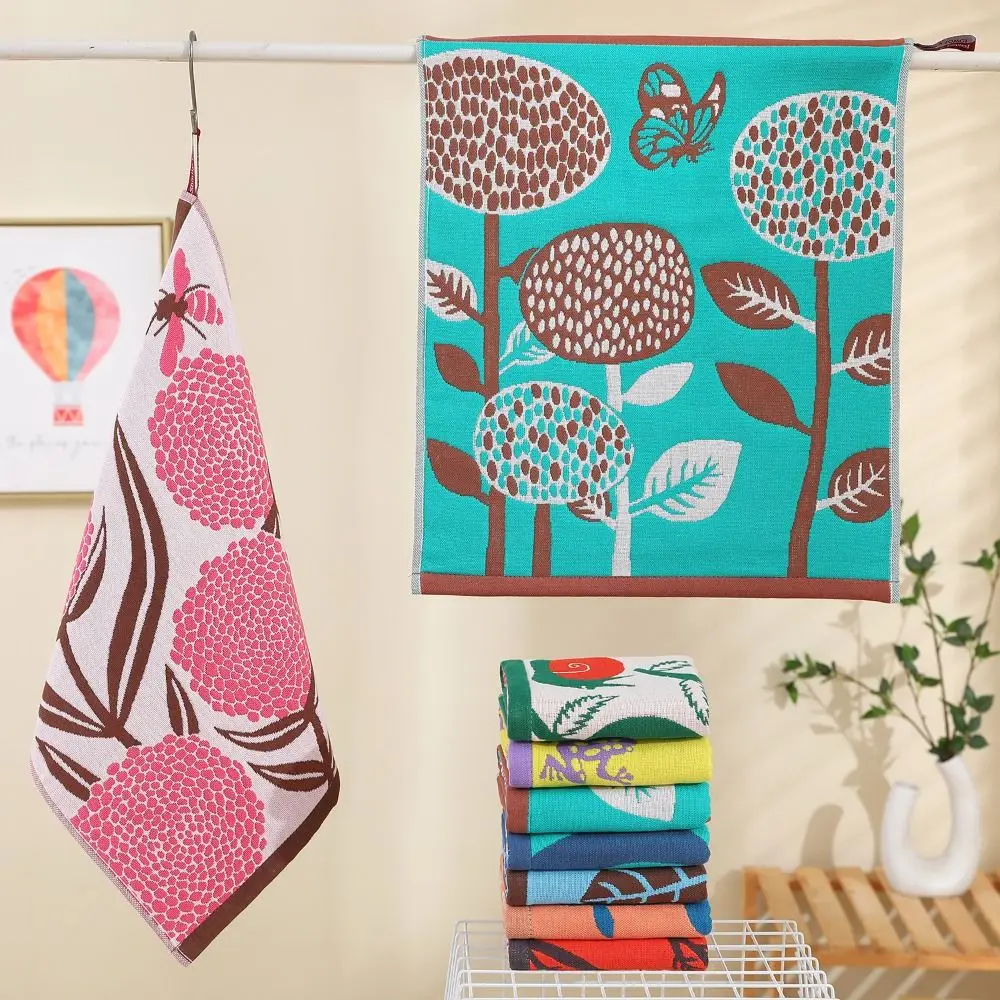 

New 34x40cm Large Hand Towel Quick Dry 4 Layer Cotton Gauze Kitchen Towel Decorative Pure Cotton Dish Cloth Home Restaurant