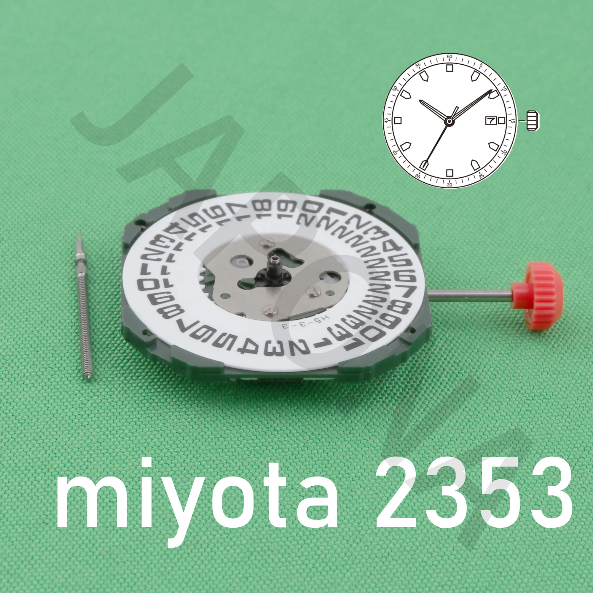 2353 movement miyota 2353 Standard movement with date display japan movement Three Hands Calendar Date Metal quartz movement